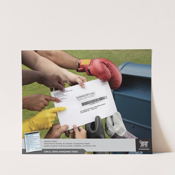 Puerto Rico Action Poster (2010) by Bureau of the Census