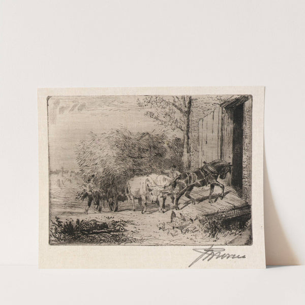 Pulling a Load of Hay by Peter Moran