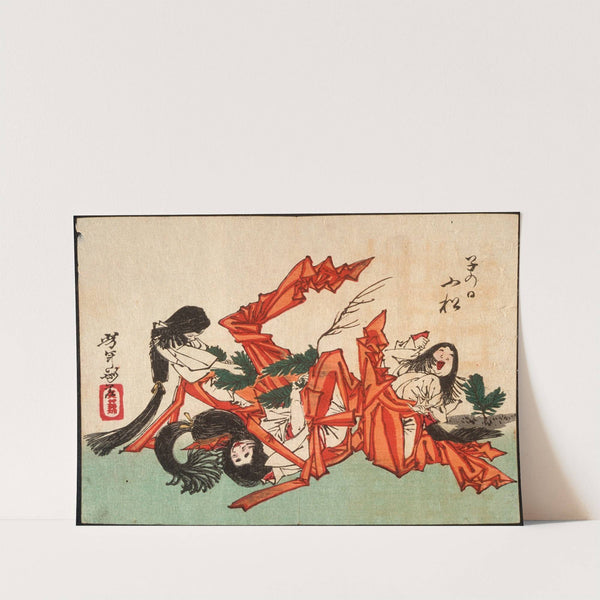 Pulling Pine Shoots on the Day of the Rat by Tsukioka Yoshitoshi