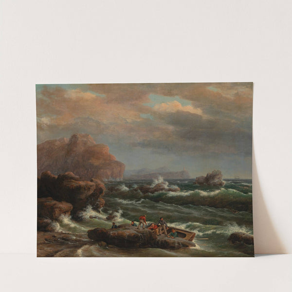 Pulling to Shore by Thomas Birch