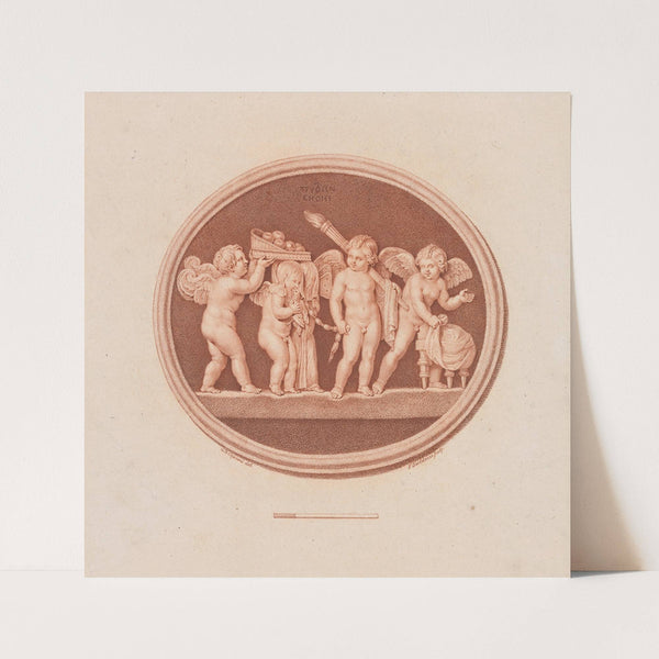 Pulto Carrying Apples, Bride Leading Eros (c.1785) by Giovanni Battista Cipriani