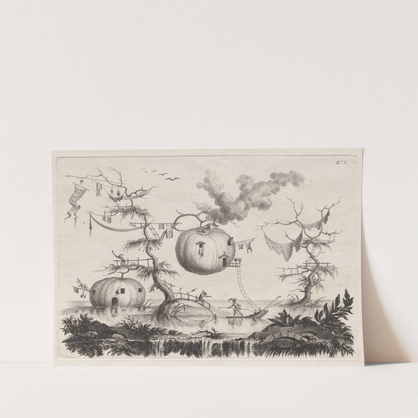 Pumpkins Used as Dwellings to Be Secure against Wild Beasts (1769) by Filippo Morghen