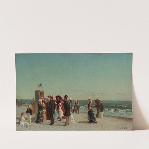 Punch And Judy Show On The Beach by Samuel S. Carr