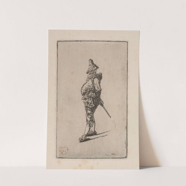 Punchinello, after Meissonier (1876) by Henri-Charles Guérard