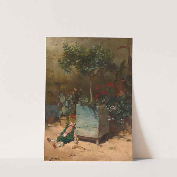 Punchinello in the garden by Jules Frederic Ballavoine