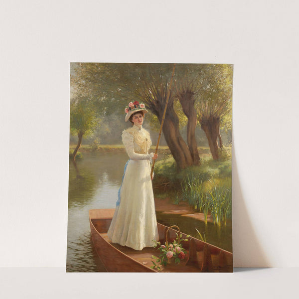 Punting on the Thames by Frank Percy Wild