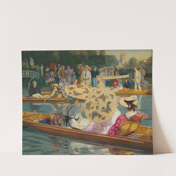 Punting on the Thames by Raimund Germela