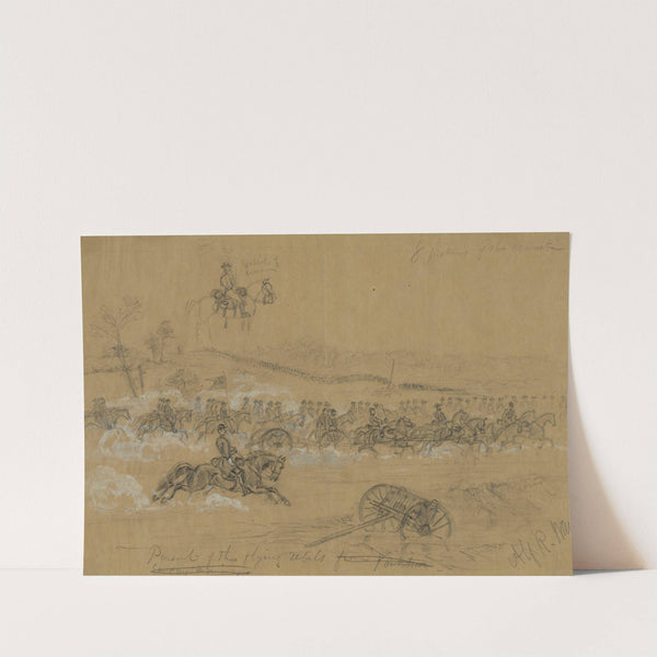 Pursuit of the flying rebels from Yorktown Sunday morning by Alfred Rudolph Waud