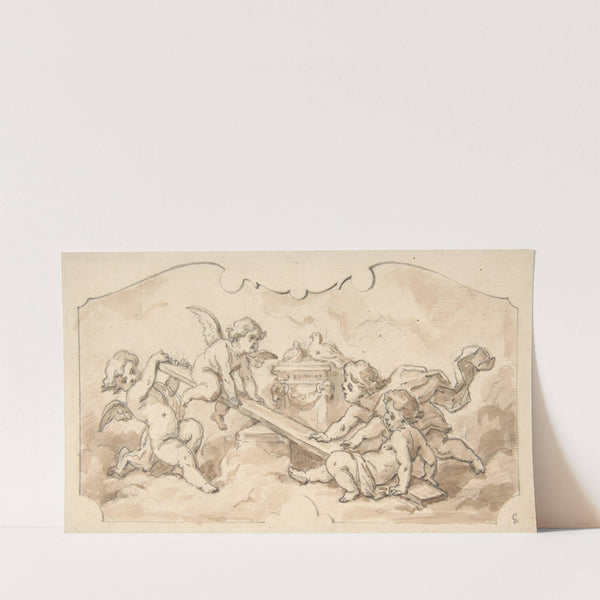 Putti at play (19th Century) by Jules-Edmond-Charles Lachaise