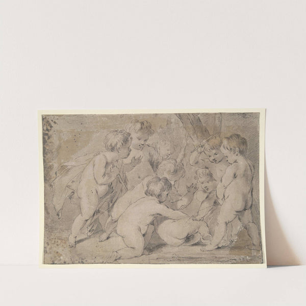 Putti Playing by School of Jacob de Wit