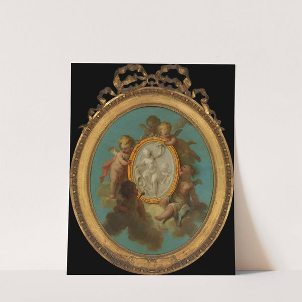 Putti with a Medallion by Charles Dominique Joseph Eisen