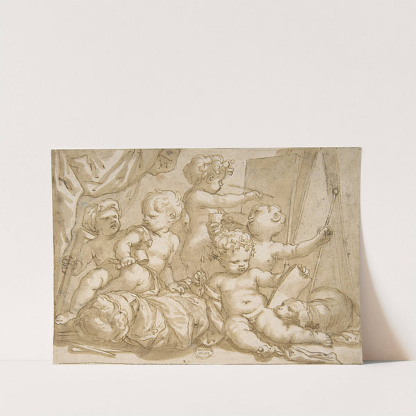 Putti with the Attributes of the Arts by Domenico Piola