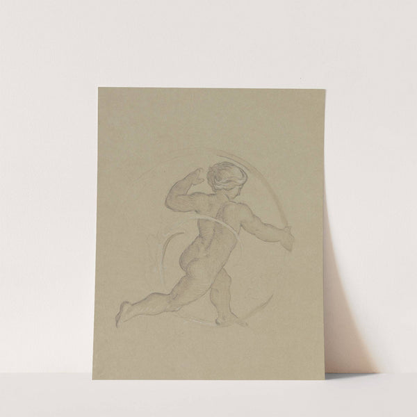 Putto zwischen Ranken, laufend by Moritz von Schwind