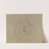 Putto zwischen Ranken, schlafend by Moritz von Schwind