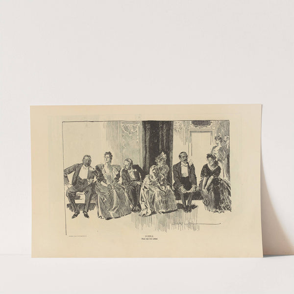 Puzzle. Find the two lovers (1893-1900) by Charles Dana Gibson