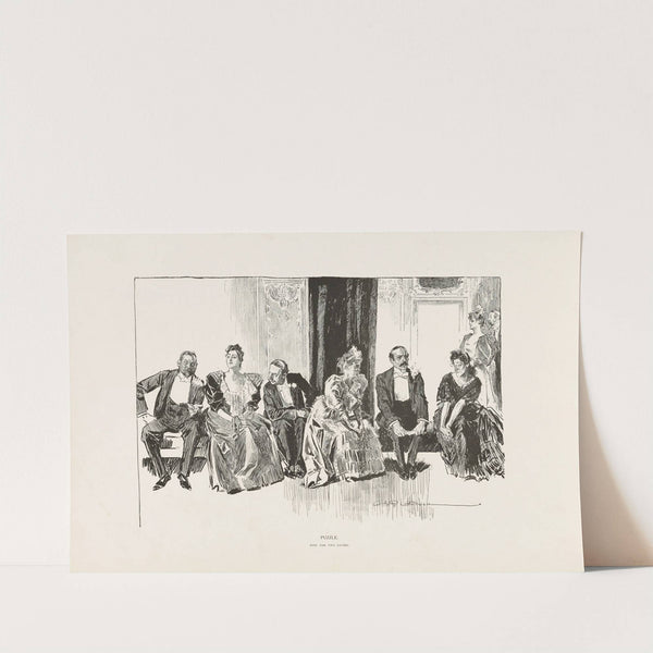 Puzzle – Find the two lovers (1896) by Charles Dana Gibson