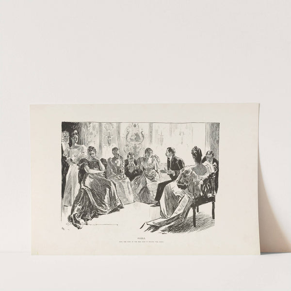 Puzzle – Find the wife of the man who is telling the story (1896) by Charles Dana Gibson