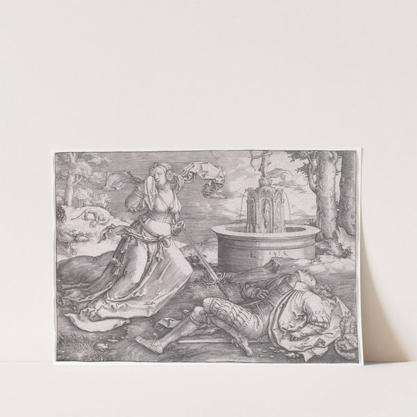 Pyramus and Thisbe by Lucas Van Leyden