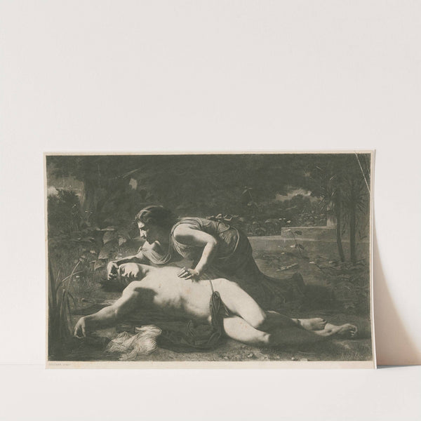 Pyramus and Thisbe (1878) by François Alfred Delobbe