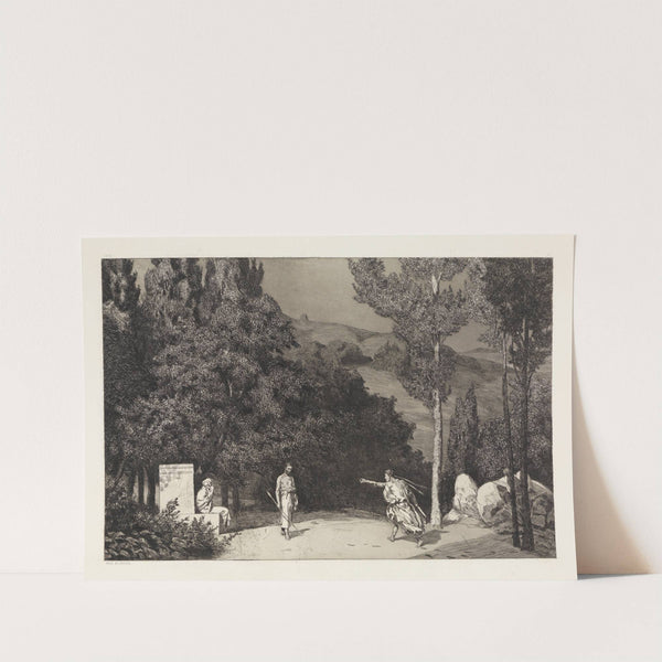 Pyramus und Thisbe III (Rettungen Ovidischer Opfer, Opus II, Blatt 4) (1879-1891) by Max Klinger