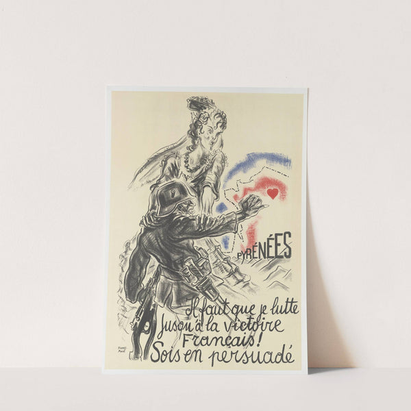 Pyrénées – Il faut que je lutte jusqu’à la victoire française! Sois en persuadé! (1936) by Pierre Mail
