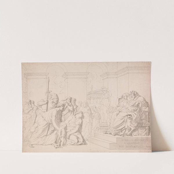 Pyrrhus in the House of Glaucias by Augustin Pajou