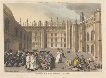 Quadrangle of King’s College, Cambridge (1811)