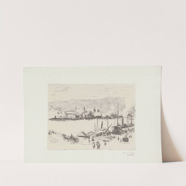 Quai Boieldieu, à Rouen by Camille Pissarro