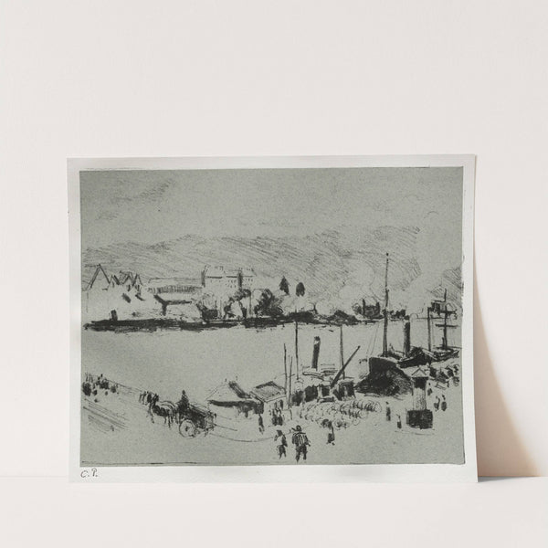 Quai Boieldieu in Rouen (c. 1896) by Camille Pissarro