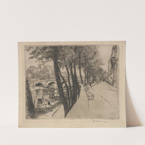 Quai d’Anjou in Paris (1902) by Józef Pankiewicz