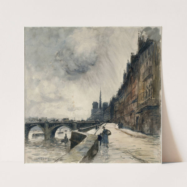 Quai de Béthune et pont de la Tournelle by Frank Myers Boggs