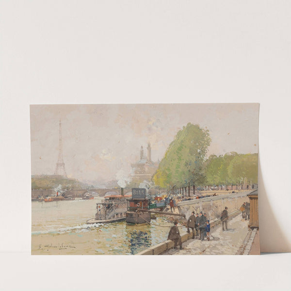 Quai de Passy by Eugène Galien-Laloue