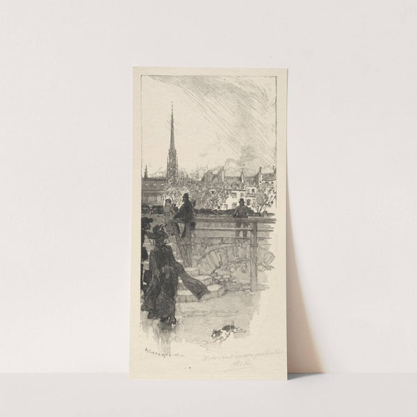 Quai des Grands Augustins, Paris (1886) by Auguste Louis Lepère