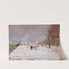 Quai Saint-Bernard sous la neige, Paris (1882-1887) by Armand Guillaumin