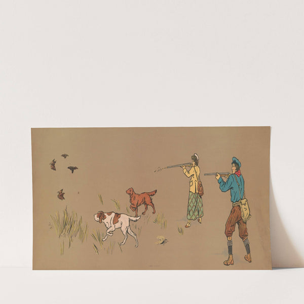 Quail shooting (1900) by George Markendorff