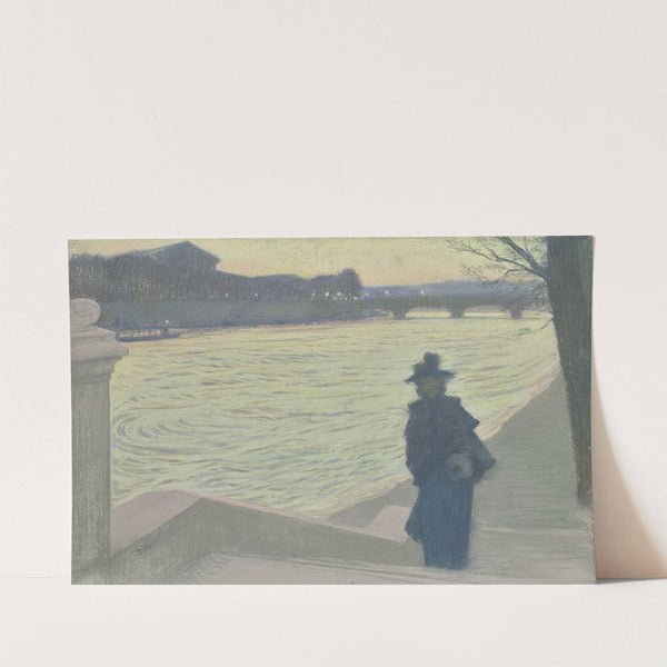 Quais de Seine en nocturne (c. 1890) by Armand Point