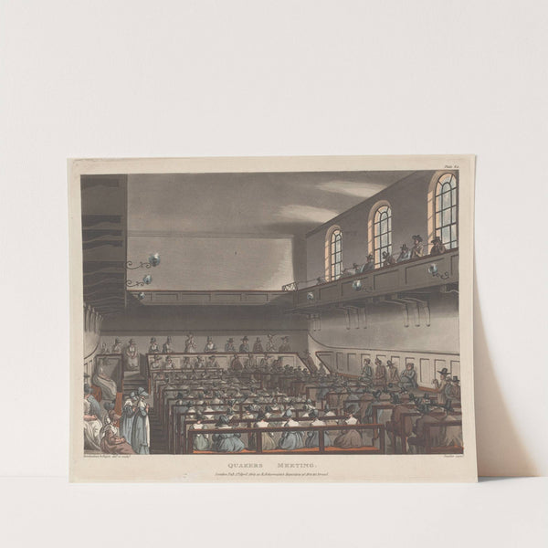 Quakers Meeting (1809) by Thomas Rowlandson