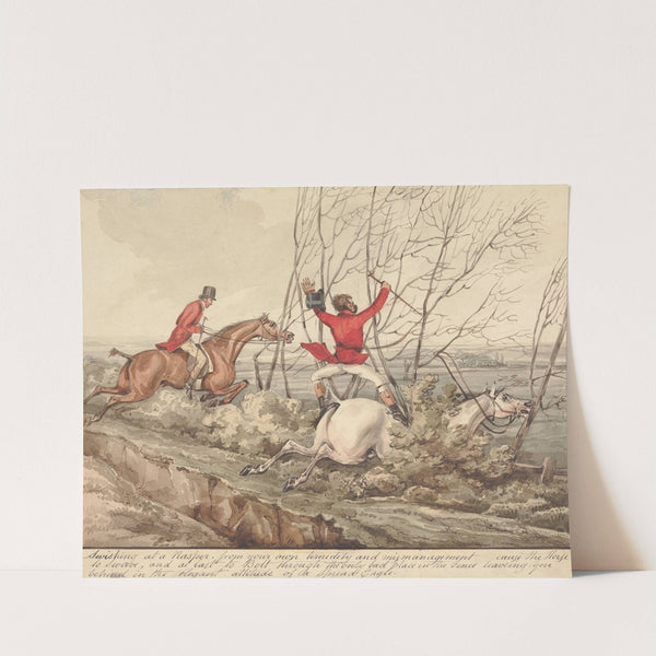 ‘Qualified Horses and Unqualified Riders;’ ‘Swishing at a Rasper From Your Own Timidity and Mismanagement Cause the Horse to Swerve…’ by Henry Thomas Alken