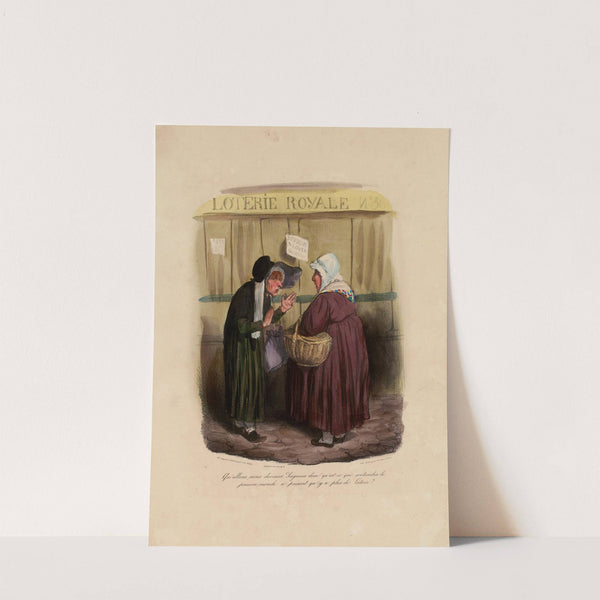 Qu’allons-nous devenir, Seigneur Dieu (1836) by Honoré Daumier