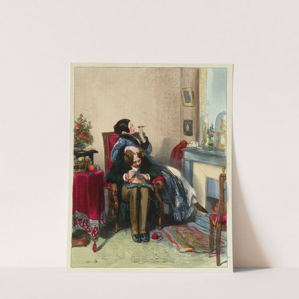 Quand on dit qu’on a une femme, ça veut dire qu’une femme vous a (1840-1841) by Paul Gavarni