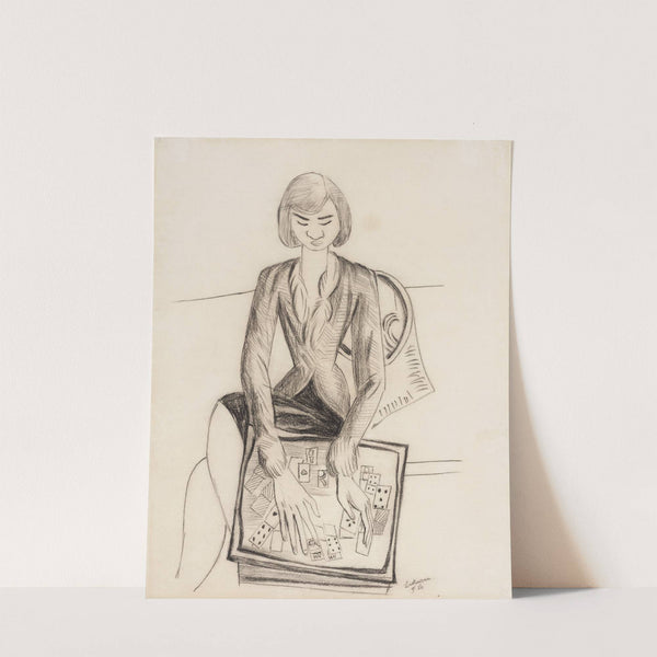 Quappi, Patience legend (1926) by Max Beckmann