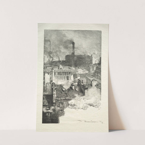 Quartier des Gobelins (1889) by Auguste Louis Lepère