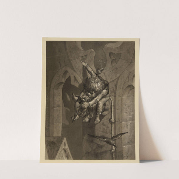 Quasimodo dénichant des oiseaux (1868) by Victor Masson