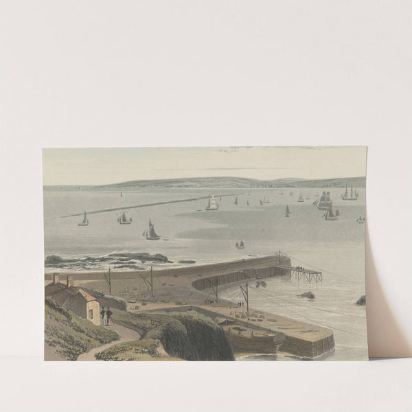 Quay at Straddon Point Near Plymouth (1825) by William Daniell