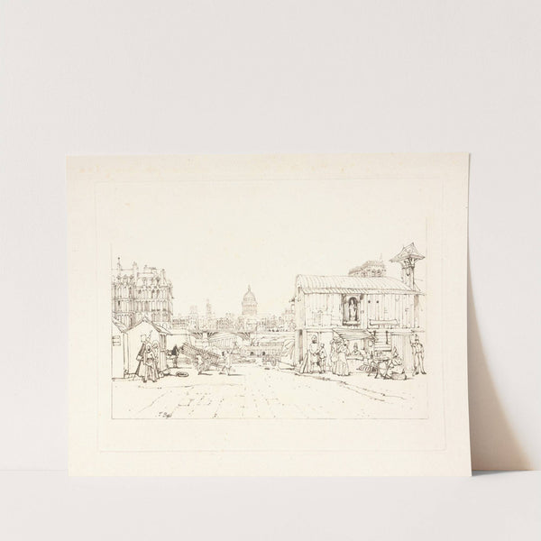 Quayside, Notre Dame in Distance by Thomas Shotter Boys