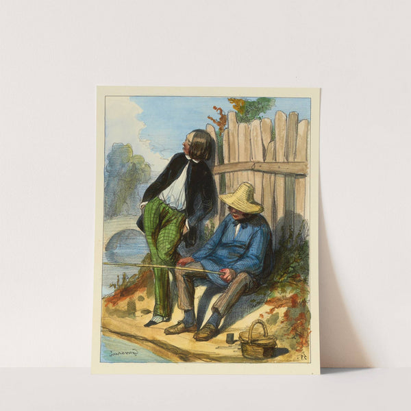 Que diable Mon neuveu, il est bon d’être ambitieux mais on ne peut pas toujours travailler aussi A la campagne on s’ (1839-1841) by Paul Gavarni