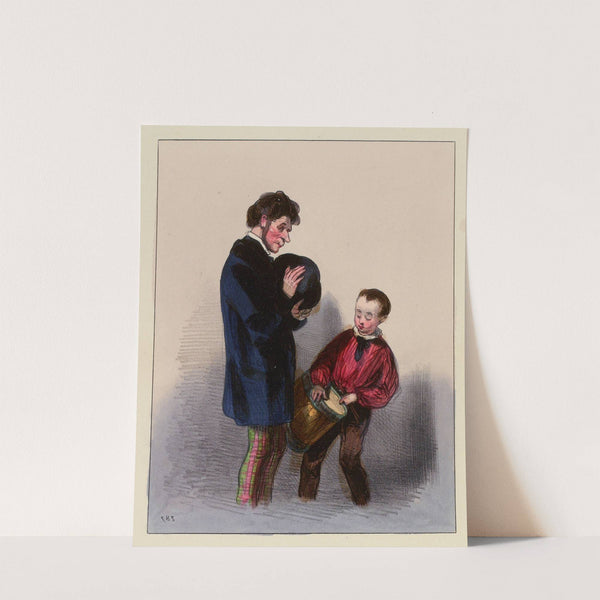 Que tu es donc godiche, Tomon. puisque tu vas faire banqueroute, bête (1838-1840) by Paul Gavarni