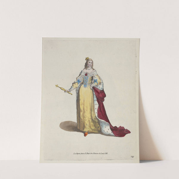 Queen Anne of Austria, wife of Louis XIII. La Reyne Anne d’Autriche Femme de Louis XIII. (1757-1772) by Charles Grignion