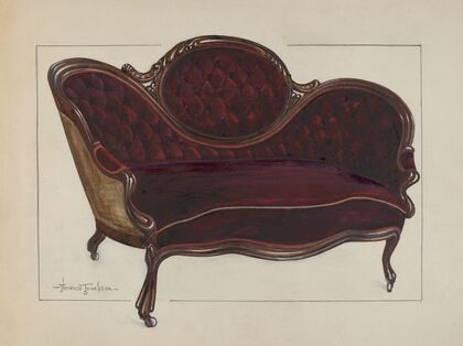 Queen Anne Settee