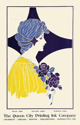 Queen City Ink, Blue,Yellow,Purple — size preview